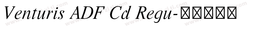 Venturis ADF Cd Regu字体转换